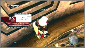 When you will be close enough, mark your victim [1] and send your recruits [2] - Sequence 5 - The Banker - p. 1 | Walkthrough - Walkthrough - Assassins Creed: Brotherhood Game Guide & Walkthrough