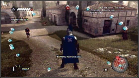 After few meters, you will be attacked by some enemies [1] - Sequence 6 - The Baron De Valois - p. 1 | Walkthrough - Walkthrough - Assassins Creed: Brotherhood Game Guide & Walkthrough