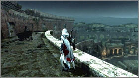 On the top, you will see another glowing point [1] - Sequence 7 - The Key to the Castello - p. 2 | Walkthrough - Walkthrough - Assassins Creed: Brotherhood Game Guide & Walkthrough