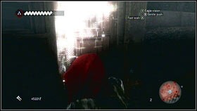 When he will be dead, jump to the stairs [1] and go to the door [2] - Sequence 8 - The Borgia - p. 1 | Walkthrough - Walkthrough - Assassins Creed: Brotherhood Game Guide & Walkthrough