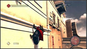 When the area will be clear, go away through the open window [1] - Sequence 8 - The Borgia - p. 1 | Walkthrough - Walkthrough - Assassins Creed: Brotherhood Game Guide & Walkthrough