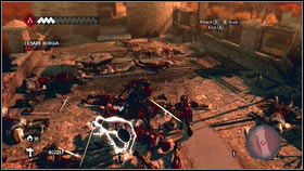 When you will have to, press X to destroy his armor [1] - Sequence 9 - The Fall - p. 1 | Walkthrough - Walkthrough - Assassins Creed: Brotherhood Game Guide & Walkthrough