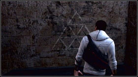 As a Desmond go upstairs and use Eagle Vision [1] - Sequence 9 - The Fall - p. 1 | Walkthrough - Walkthrough - Assassins Creed: Brotherhood Game Guide & Walkthrough