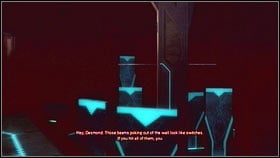 Use another mechanism located there [1] and you will see some blue stairs [2] - Sequence 9 - The Fall - p. 2 | Walkthrough - Walkthrough - Assassins Creed: Brotherhood Game Guide & Walkthrough