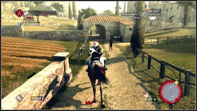 Speak with the thief [1], get on your horse and go to the Circus Maximus [2] - Thieves Quests - p. 1 | Side Quests - Side Quests - Assassins Creed: Brotherhood Game Guide & Walkthrough