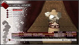 Metal Pauldrons - Armor collection - Economics, equipment and combat - Assassins Creed II - Game Guide and Walkthrough