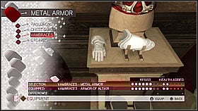 Metal Vambraces - Armor collection - Economics, equipment and combat - Assassins Creed II - Game Guide and Walkthrough