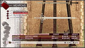 Captains Sword - Weapon collection - Economics, equipment and combat - Assassins Creed II - Game Guide and Walkthrough