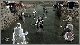 Here you need to talk to a man (look at the timer) - Side Quests - Courier Missions - Side Quests - Assassins Creed II - Game Guide and Walkthrough