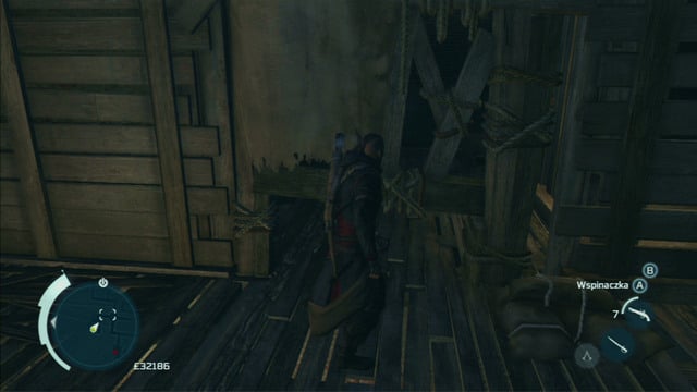 With the item above, climb to it along the wall on the right - Boston Underground in Assassins Creed III Remastered - Underground - Assassins Creed III Game Guide & Walkthrough