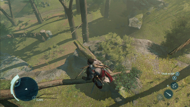 In order to avoid being detected by an animal, use dense bushes and tall trees - Animal occurrence and sneaking in Assassins Creed III Remastered - Hunting - Assassins Creed III Game Guide & Walkthrough