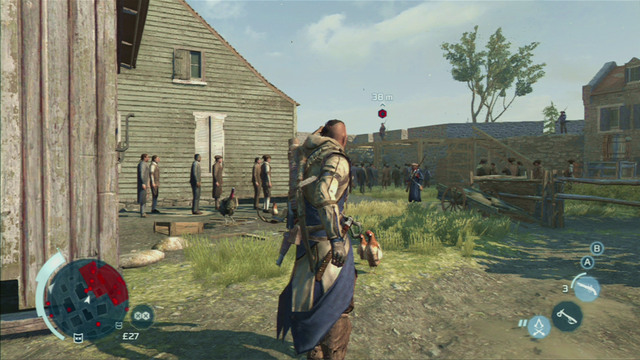 Speak with the man to receive a mission of killing the officer recruiting new members to the Templar army - Boston - southern district in Assassins Creed III Remastered - Assassin Guild - Assassins Creed III Game Guide & Walkthrough