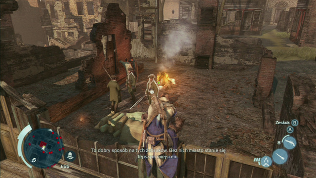 You have to burn the poisoned blankets - New York - western district in Assassins Creed III Remastered - Assassin Guild - Assassins Creed III Game Guide & Walkthrough