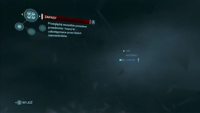 Stockpile - this option lets you browse items which you possess and buy new goods from the villagers - Functions of the village | Assassins Creed III Remastered - Homestead - Assassins Creed III Game Guide & Walkthrough