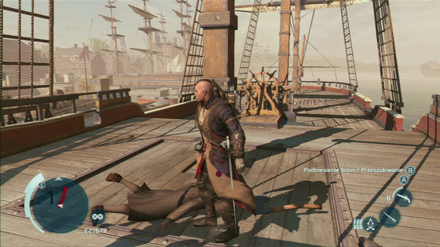 With one of the enemies dead, approach his corpse and search it with the interaction button - Lance | Homestead | Assassins Creed III Remastered - Homestead - Assassins Creed III Game Guide & Walkthrough