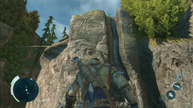 Start off by climbing onto the rock and jump to the wide crack - Norris | Homestead | Assassins Creed III Remastered - Homestead - Assassins Creed III Game Guide & Walkthrough