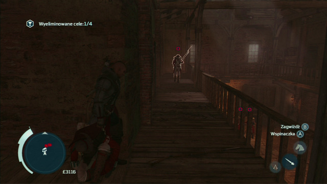 You can now whistle at the other one and stick him a hidden blade from behind your cover - Naval mission - Fort Wolcott | Captain Kidds treasure in AC III Remastered - Captain Kidds treasure - Assassins Creed III Game Guide & Walkthrough