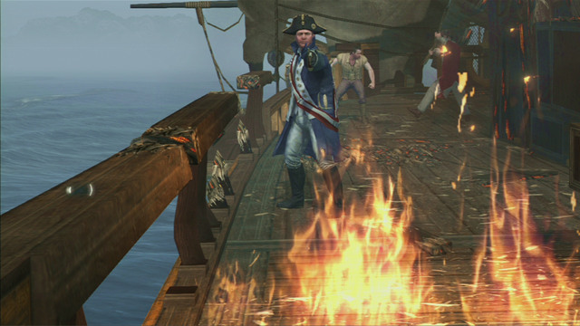 Optional objective: Kill the officer within the time limit of 1:00 - French Involvement | Naval missions in Assassins Creed III Remastered - Naval missions - Assassins Creed III Game Guide & Walkthrough