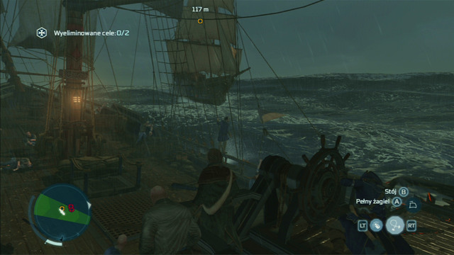 Soon afterwards you will be attacked by two more ships from the right - Biddles Hideout | Naval missions in Assassins Creed III Remastered - Naval missions - Assassins Creed III Game Guide & Walkthrough