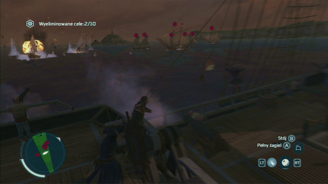 There you will be attacked by a big group of British ships - Paving the Way | Privateer Contracts in Assassins Creed III Remastered - Privateer Contracts - Assassins Creed III Game Guide & Walkthrough