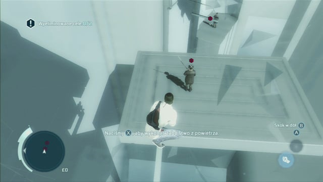 To perform an air assassination, head to the end of the end of the beam hanging above the enemy and press the attack button - Sequence 1 - Refresher Course | Assassins Creed III Remastered Walkthrough - Walkthrough - Assassins Creed III Game Guide & Walkthrough