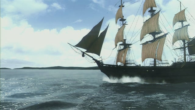 After regaining control of your character, head onto the ship deck and speak with the marked men on your way - Sequence 1 - Journey to the New World | Assassins Creed III Walkthrough - Walkthrough - Assassins Creed III Game Guide & Walkthrough