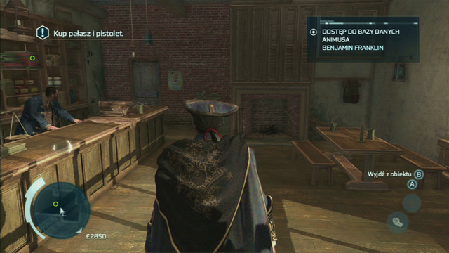 Id recommend taking care of that later on and for now enter the nearby shop to buy a sword and a pistol - Sequence 2 - Welcome to Boston | Assassins Creed III Remastered Walkthrough - Walkthrough - Assassins Creed III Game Guide & Walkthrough