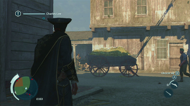 You can also point to a hiding place (aim button) and tell Lee to hide there (interaction button) - Sequence 2 - The Surgeon | Assassins Creed III Remastered Walkthrough - Walkthrough - Assassins Creed III Game Guide & Walkthrough