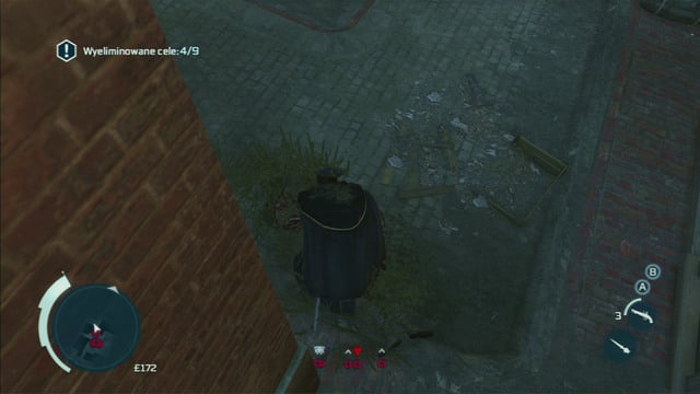 The first you have to do is kill the enemy marked with a red dot with a white border - Sequence 2 - The Soldier | Assassins Creed III Remastered Walkthrough - Walkthrough - Assassins Creed III Game Guide & Walkthrough