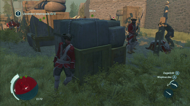 Sneak in there from the side and observe the enemys walking pattern - Sequence 2 - Infiltrating Southgate | Assassins Creed III Remastered Walkthrough - Walkthrough - Assassins Creed III Game Guide & Walkthrough