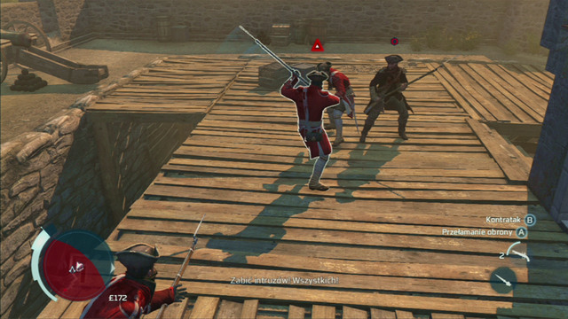 Optional objective: Avoid firing line damage - Sequence 2 - Infiltrating Southgate | Assassins Creed III Remastered Walkthrough - Walkthrough - Assassins Creed III Game Guide & Walkthrough