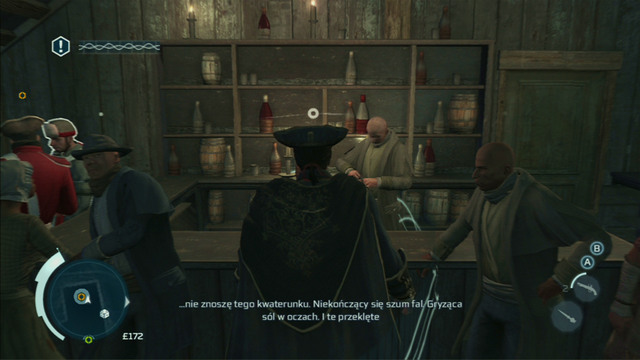 Inside you will get a mission of eavesdropping on two groups of soldiers - Sequence 3 - Unconvinced | Assassins Creed III Remastered Walkthrough - Walkthrough - Assassins Creed III Game Guide & Walkthrough