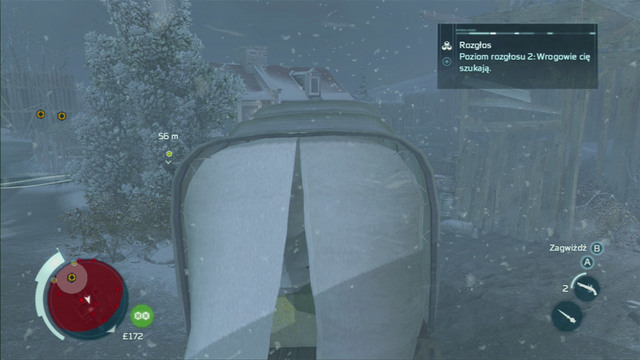 That way you will get behind the palisade - Sequence 3 - Execution is Everything | Assassins Creed III Walkthrough - Walkthrough - Assassins Creed III Game Guide & Walkthrough