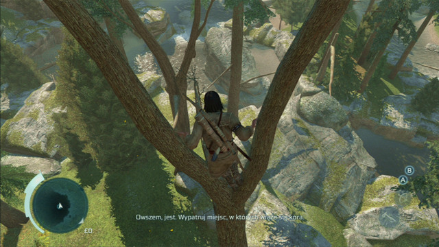In order to climb higher, you have to press the jump button - Sequence 4 - Feathers and Trees | Assassins Creed III Remastered Walkthrough - Walkthrough - Assassins Creed III Game Guide & Walkthrough