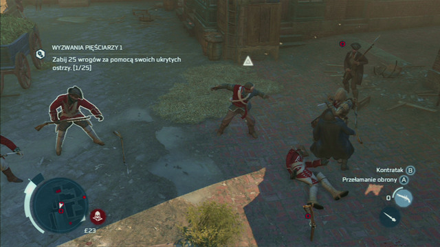 After everything blows up, head to the designated place and kill the tax collectors found there - Sequence 6 - On Johnsons Trail | Assassins Creed III Remastered Walkthrough - Walkthrough - Assassins Creed III Game Guide & Walkthrough