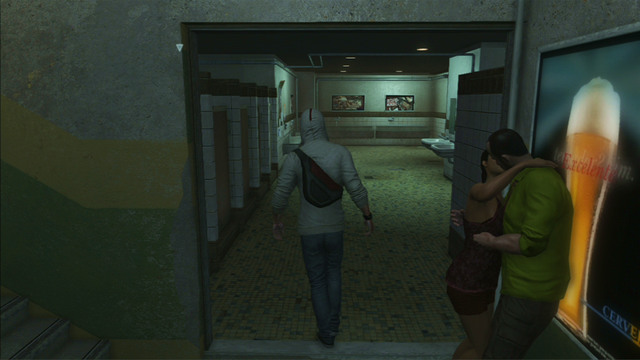 As you reach the end of the room, go down the stairs to the toilet and exit through the other side - Sequence 8 - Second Energy Source | Assassins Creed III Remastered Walkthrough - Walkthrough - Assassins Creed III Game Guide & Walkthrough