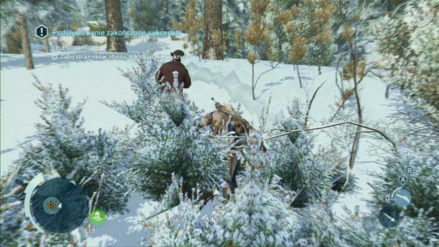 Its best to stick to the right side of the passage - Sequence 9 - Missing Supplies | Assassins Creed III Remastered Walkthrough - Walkthrough - Assassins Creed III Game Guide & Walkthrough