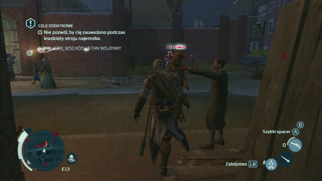 Optional objective: Do not get detected while stealing the mercenary outfit - Sequence 9 - Father and Son | Assassins Creed III Remastered Walkthrough - Walkthrough - Assassins Creed III Game Guide & Walkthrough