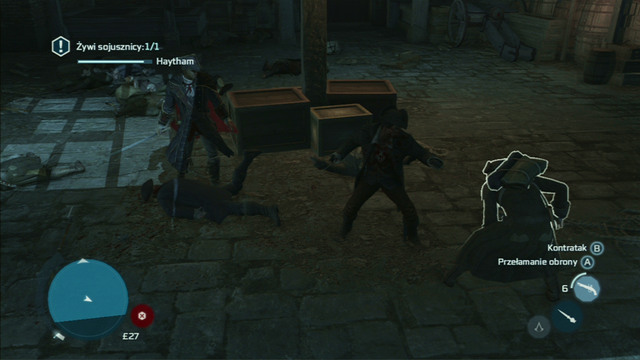 Optional objective: Limit Haythams health loss - 50% - Sequence 9 - The Foam and The Flames | Assassins Creed III Walkthrough - Walkthrough - Assassins Creed III Game Guide & Walkthrough