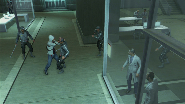 After you reach the Abstergo headquarters, move onwards until youre attacked by a security group - Sequence 10 - Third Energy Source | Assassins Creed III Remastered Walkthrough - Walkthrough - Assassins Creed III Game Guide & Walkthrough