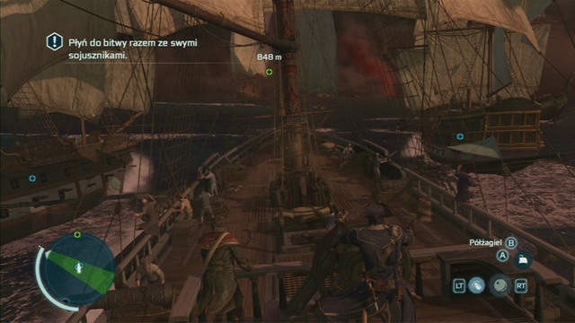 Optional objective: Destroy ships using only one broadside - 3/3 - Sequence 11 - Battle of the Chesapeake | Assassins Creed III Walkthrough - Walkthrough - Assassins Creed III Game Guide & Walkthrough
