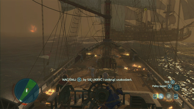 Eventually you will have to deal with a powerful liner - Sequence 11 - Battle of the Chesapeake | Assassins Creed III Walkthrough - Walkthrough - Assassins Creed III Game Guide & Walkthrough