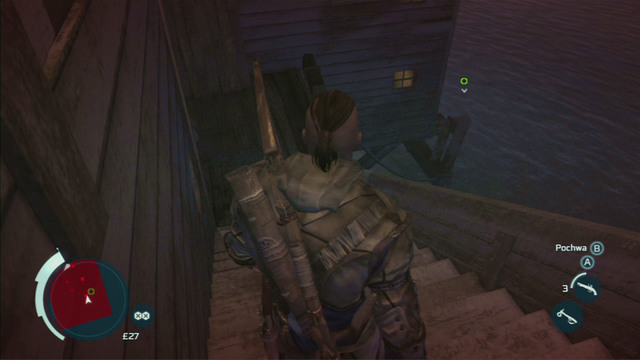 The further path will leady you to a ferry marked on the map - Sequence 12 - Laid to Rest | Assassins Creed III Remastered Walkthrough - Walkthrough - Assassins Creed III Game Guide & Walkthrough