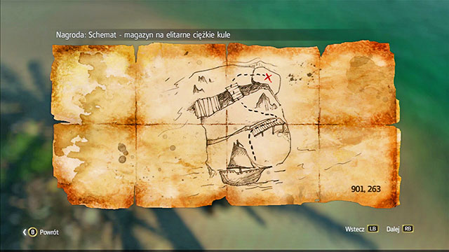The map is in the North-Eastern part of the location, right next to the chest - Cayman Sound | Treasure maps - Treasure maps - Assassins Creed IV: Black Flag Game Guide & Walkthrough