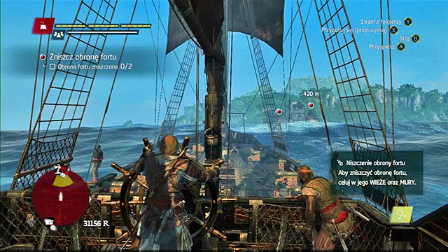 In order to attack a fort, sail up into its region - Seizing of forts | Basic info - Basic info - Assassins Creed IV: Black Flag Game Guide & Walkthrough