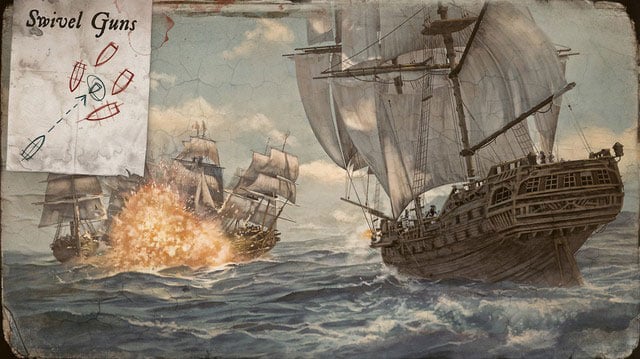 Swivel gun - an excellent tool for the demolition of the hulls and masts of the enemy ships - Ships weaponry | Naval battles - Naval battles - Assassins Creed IV: Black Flag Game Guide & Walkthrough