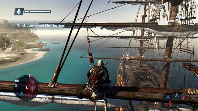 Make it over onto the middle mast - 03 - Commodore Eighty-Sixed | Sequence 7 - Sequence 7 - Assassins Creed IV: Black Flag Game Guide & Walkthrough