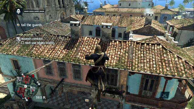 Jump over onto another building - 02 - ...And My Sugar? | Sequence 2 - Sequence 2 - Assassins Creed IV: Black Flag Game Guide & Walkthrough