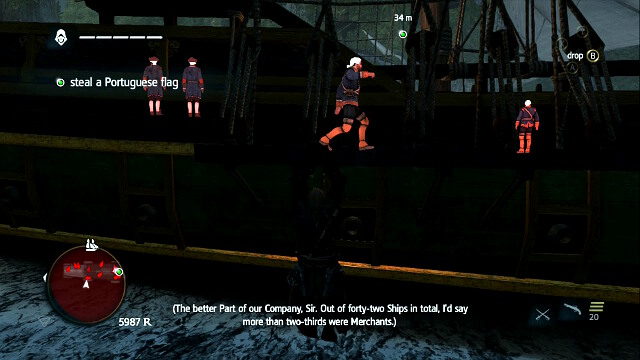 OPTIONAL OBJECTIVE- stay out of combat - 01 - Black Barts Gambit | Sequence 10 - Sequence 10 - Assassins Creed IV: Black Flag Game Guide & Walkthrough