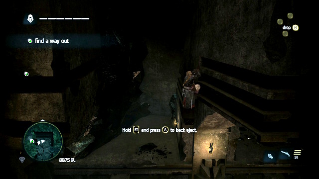 In the spot shown in the screenshot, you will have to jump over to the left side - 03 - The Observatory | Sequence 10 - Sequence 10 - Assassins Creed IV: Black Flag Game Guide & Walkthrough